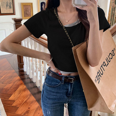 Ženska majica s okruglim izrezom i kratkim rukavima