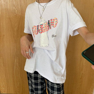 Καλοκαιρινό μπλουζάκι με κεντήματα - φαρδύ μοντέλο