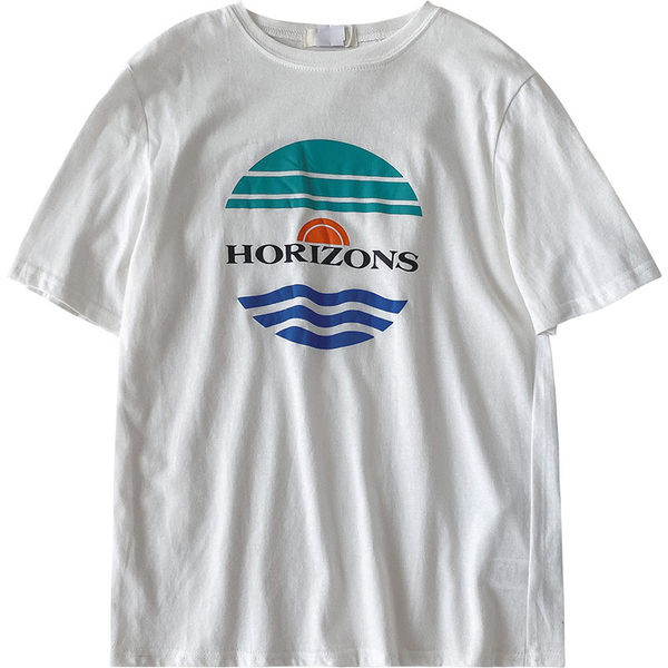 Ženska ležerna majica s aplikacijom i okruglim izrezom