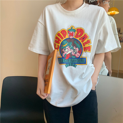 Ženska casual majica s printom u boji i 3/4 rukavima