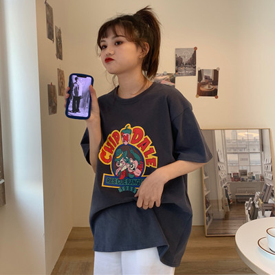 Ženska casual majica s printom u boji i 3/4 rukavima