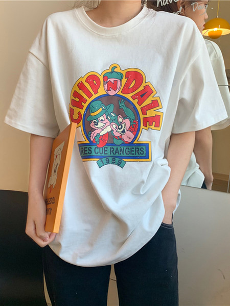 Ženska casual majica s printom u boji i 3/4 rukavima