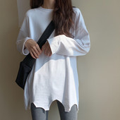 Ασύμμετρη μπλούζα με μακριά μανίκια