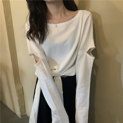 Proljetno-jesenska bluza s izrezanim motivima