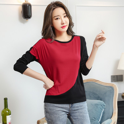 Moderna ženska bluza sa okruglim izrezom i dugim rukavima - više boja