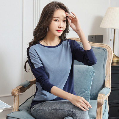 Moderna ženska bluza sa okruglim izrezom i dugim rukavima - više boja