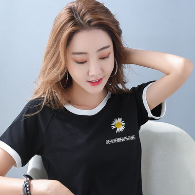 Ženska casual majica s vezom i kratkim rukavima - tri boje