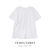 Ležerna ženska majica s 3/4 rukavima i ovalnim izrezom - slobodan model