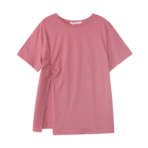 Ležerna ženska majica s 3/4 rukavima i ovalnim izrezom - slobodan model