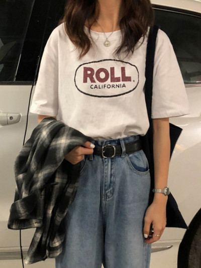 Novi model ljetne majice s 3/4 rukavima i natpisom