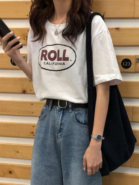 Novi model ljetne majice s 3/4 rukavima i natpisom