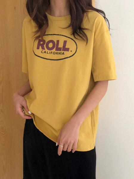 Novi model ljetne majice s 3/4 rukavima i natpisom