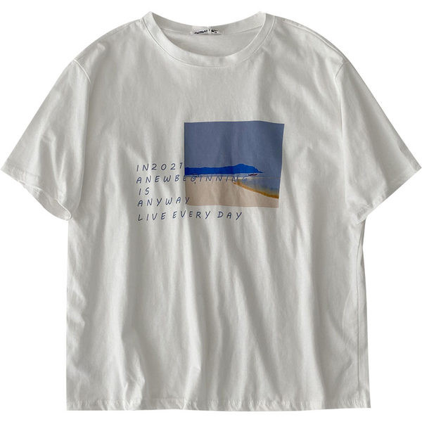 Ženska majica s aplikacijama i kratkim rukavima