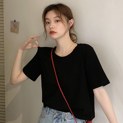 Ležerna ženska majica s O izrezom -3/4 rukava