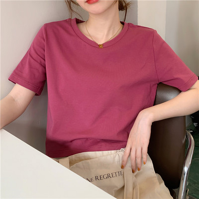 Ležerna ženska majica s O izrezom -3/4 rukava