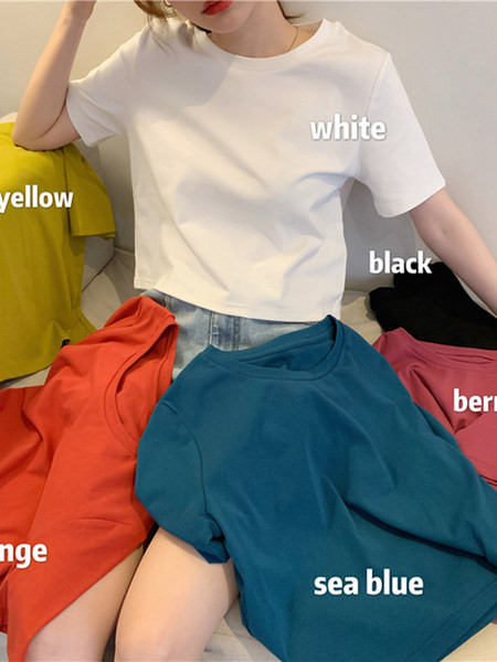 Ležerna ženska majica s O izrezom -3/4 rukava