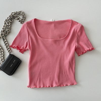 Ženska casual majica s četvrtastim izrezom