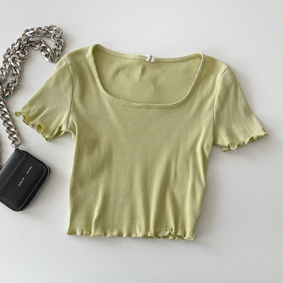 Ženska casual majica s četvrtastim izrezom