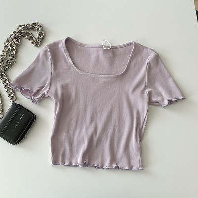 Ženska casual majica s četvrtastim izrezom