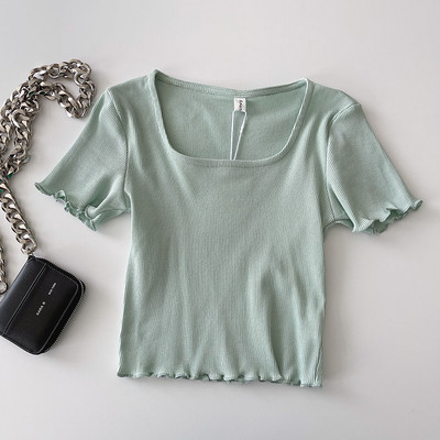 Ženska casual majica s četvrtastim izrezom
