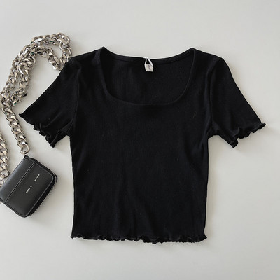 Ženska casual majica s četvrtastim izrezom