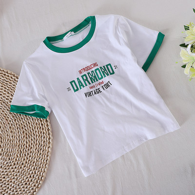 Ženska casual majica s natpisom i okruglim izrezom - dvije boje