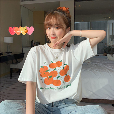 Μπλουζάκι με απλικέ χρώμα και κοντά μανίκια