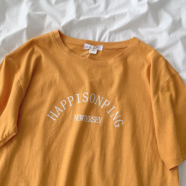 Γυναικείο μπλουζάκι με απλικέ και κοντό μανίκι