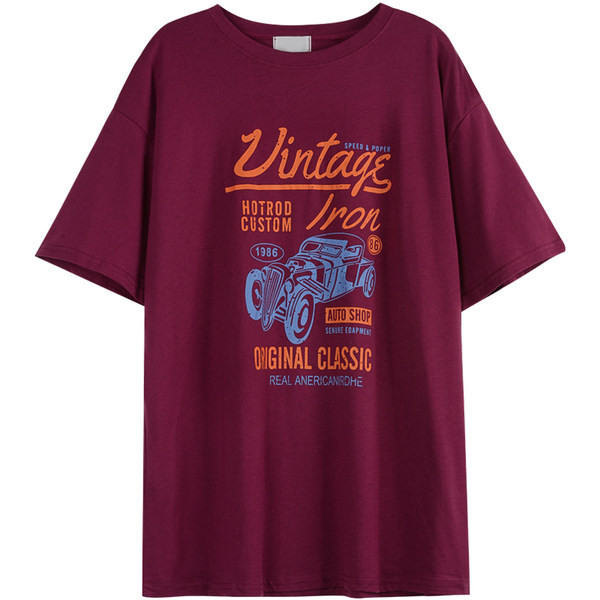 Casual γυναικείο μπλουζάκι με έγχρωμη εκτύπωση