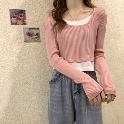 Νέο μοντέλο μπλούζα άνοιξη-φθινόπωρο με κομμένα στοιχεία