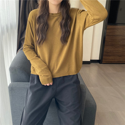 Φαρδύ μοντέλο μπλούζα άνοιξη-φθινόπωρο με μακριά μανίκια