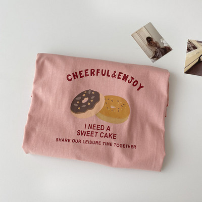 Γυναικείο casual μπλουζάκι με απλικέ και κοντά μανίκια