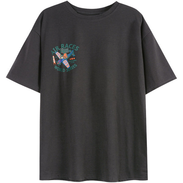 Ženska majica s 3/4 rukavima i printom u boji na leđima