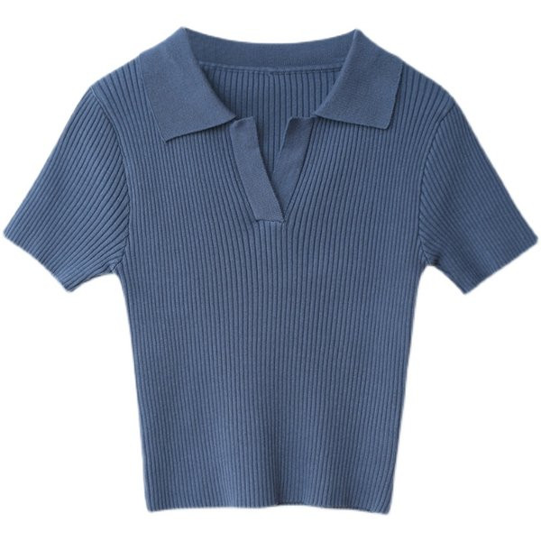 Νέο μοντέλο κοτλέ, γυναικεία μπλούζα με κοντά μανίκια