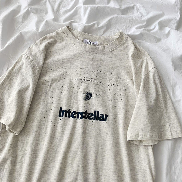 Casual γυναικείο μπλουζάκι με επιγραφή απλικέ