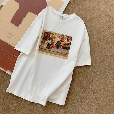 Moderna ljetna majica s printom u boji