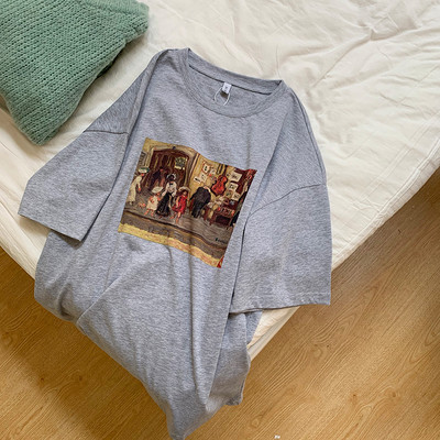 Moderna ljetna majica s printom u boji