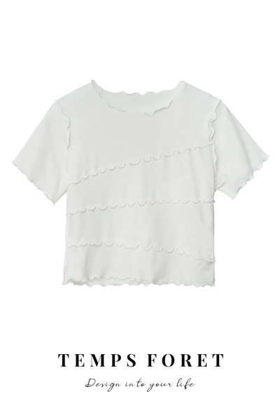 Casual γυναικεία μπλούζα με κοντά μανίκια και οβάλ ντεκολτέ