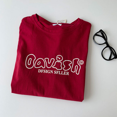 Φαρδύ μοντέλο γυναικείο μπλουζάκι με απλικέ