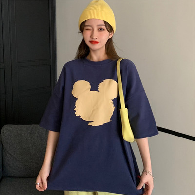 Φαρδύ μπλουζάκι με απλικέ για γυναίκες