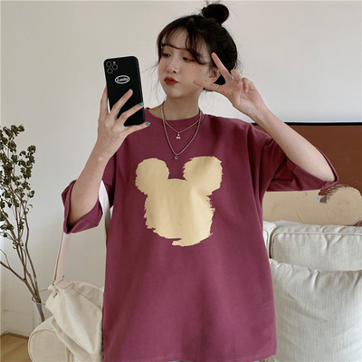 Φαρδύ μπλουζάκι με απλικέ για γυναίκες