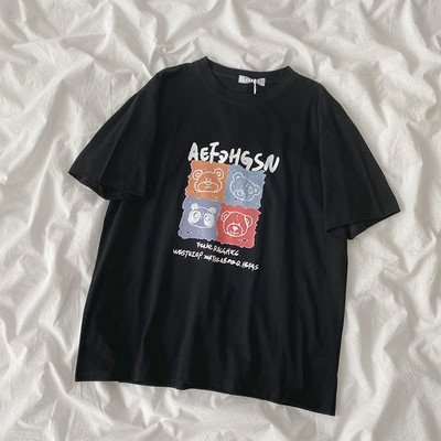 Γυναικείο μπλουζάκι με απλικέ χρώμα