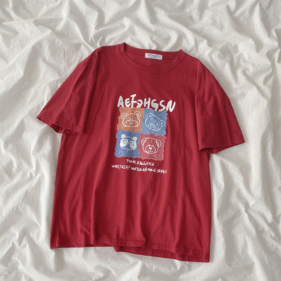 Γυναικείο μπλουζάκι με απλικέ χρώμα