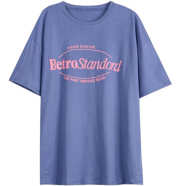 Moderna široka majica s natpisom