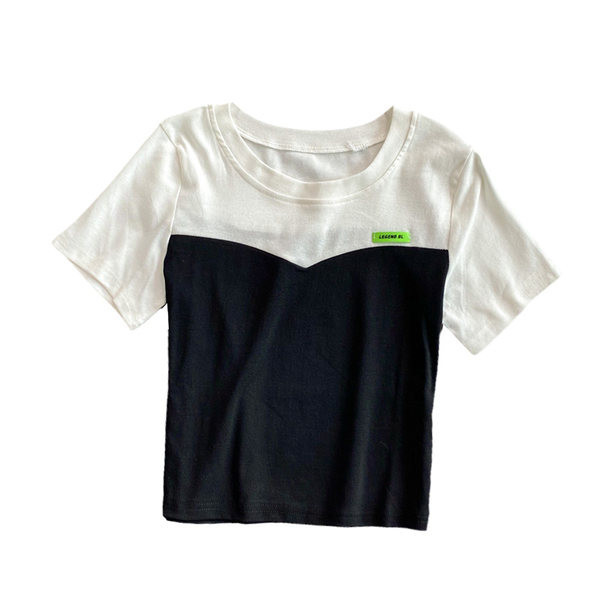 Moderna ženska majica s okruglim izrezom u tri boje