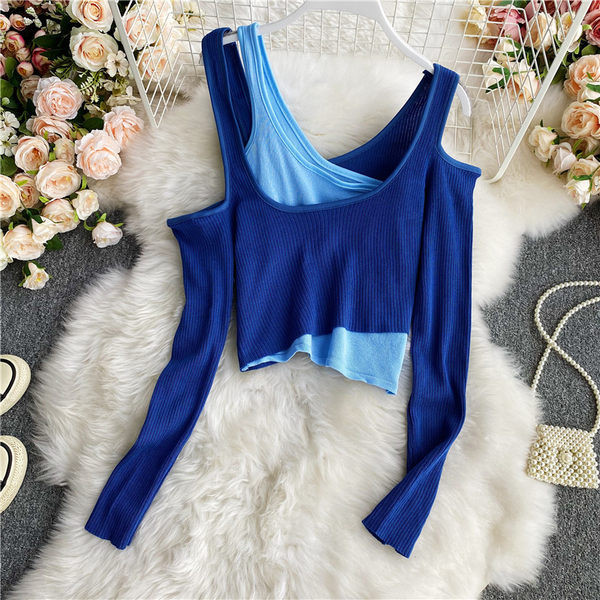 Novi model ženske kratke bluze golih ramena