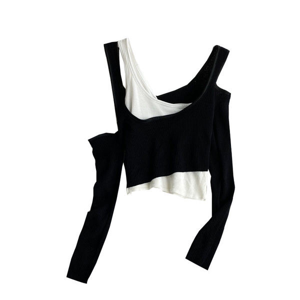 Novi model ženske kratke bluze golih ramena