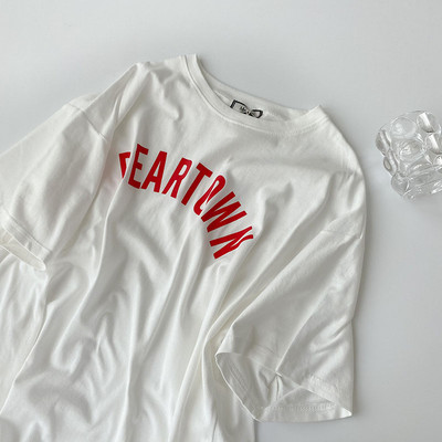 Casual γυναικείο μπλουζάκι με έγχρωμη επιγραφή