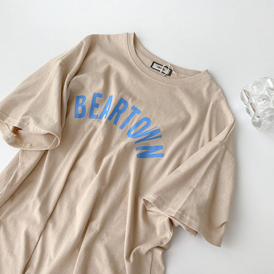 Casual γυναικείο μπλουζάκι με έγχρωμη επιγραφή