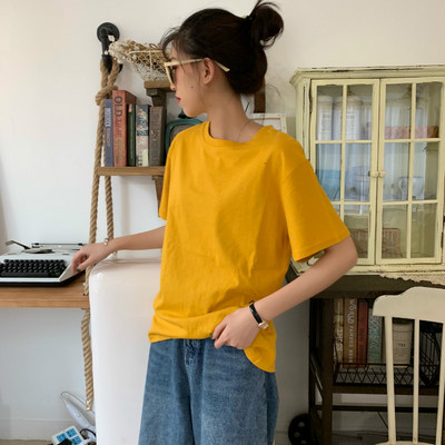 Καλοκαιρινό βαμβακερό μπλουζάκι με κοντά μανίκια